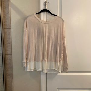 Women’s top. Mixed material. Cream. L